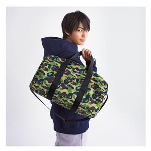 A Bathing Ape BAPE Duffle Bag Hand Bag Camo Green 2020 Spring Collection
